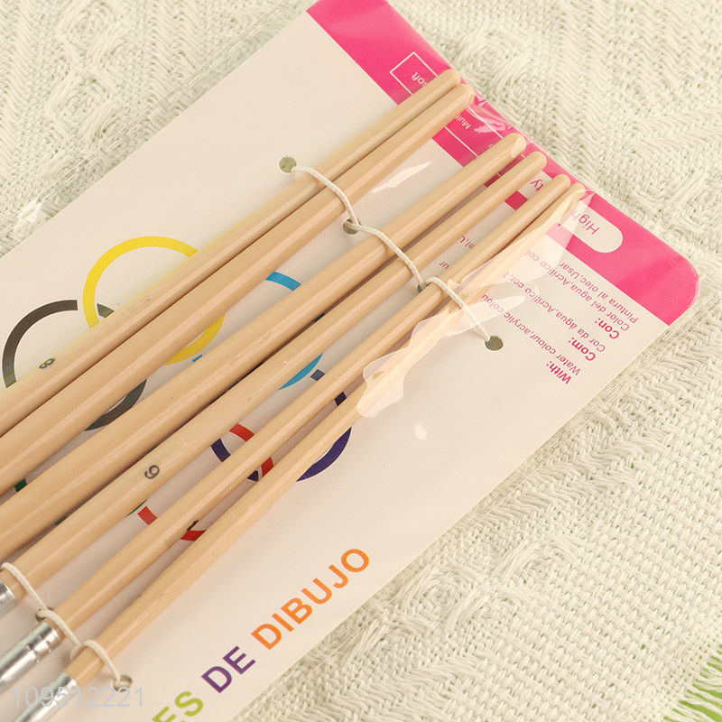 New style plastic handle oil painting brush set