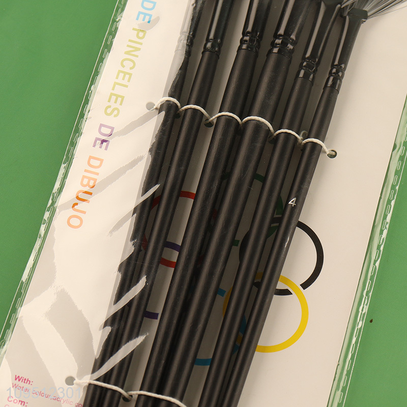 Hot selling 6pcs oil painting brush for art supplies