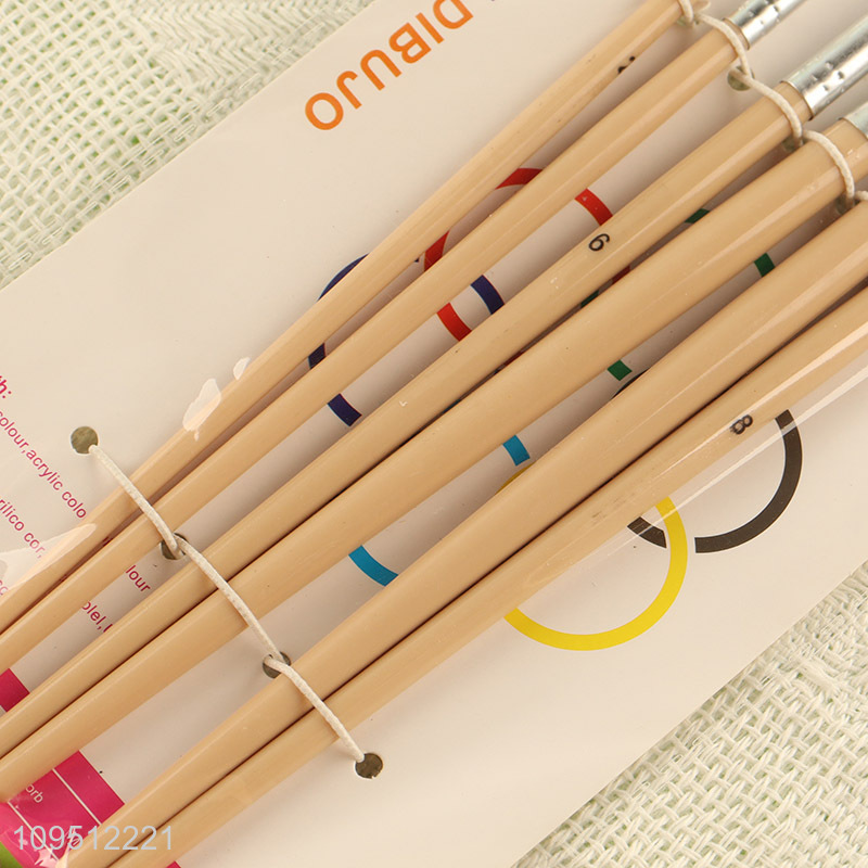 New style plastic handle oil painting brush set