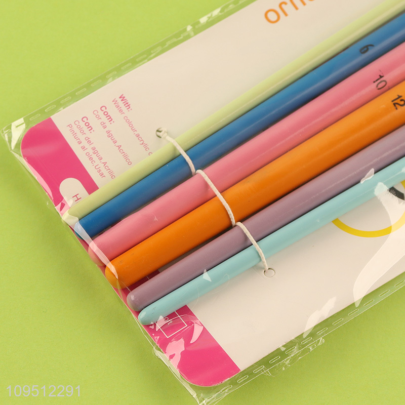 China products 6pcs oil painting brush set