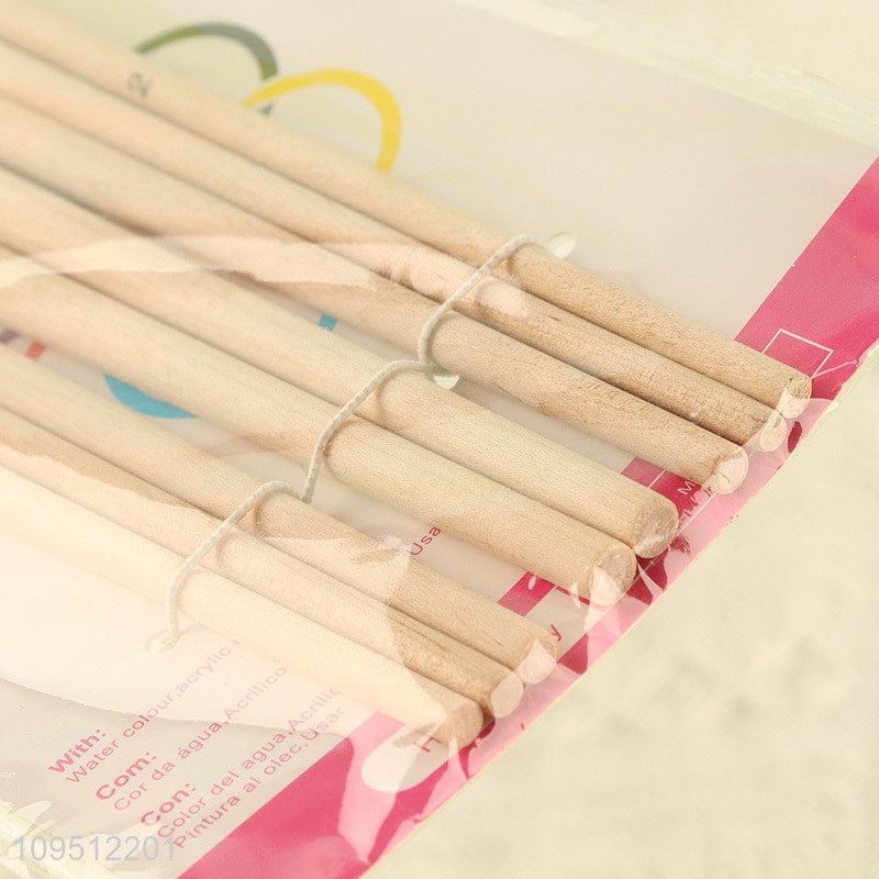 Best selling 8pcs oil painting brush for art supplies