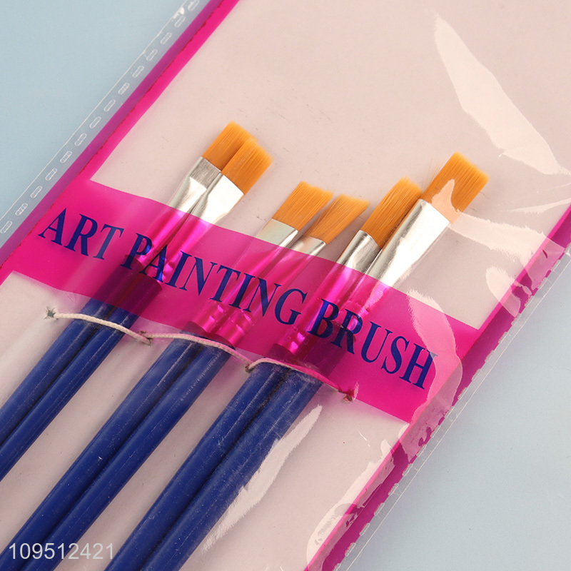 Wholesale plastic handle oil painting brush set