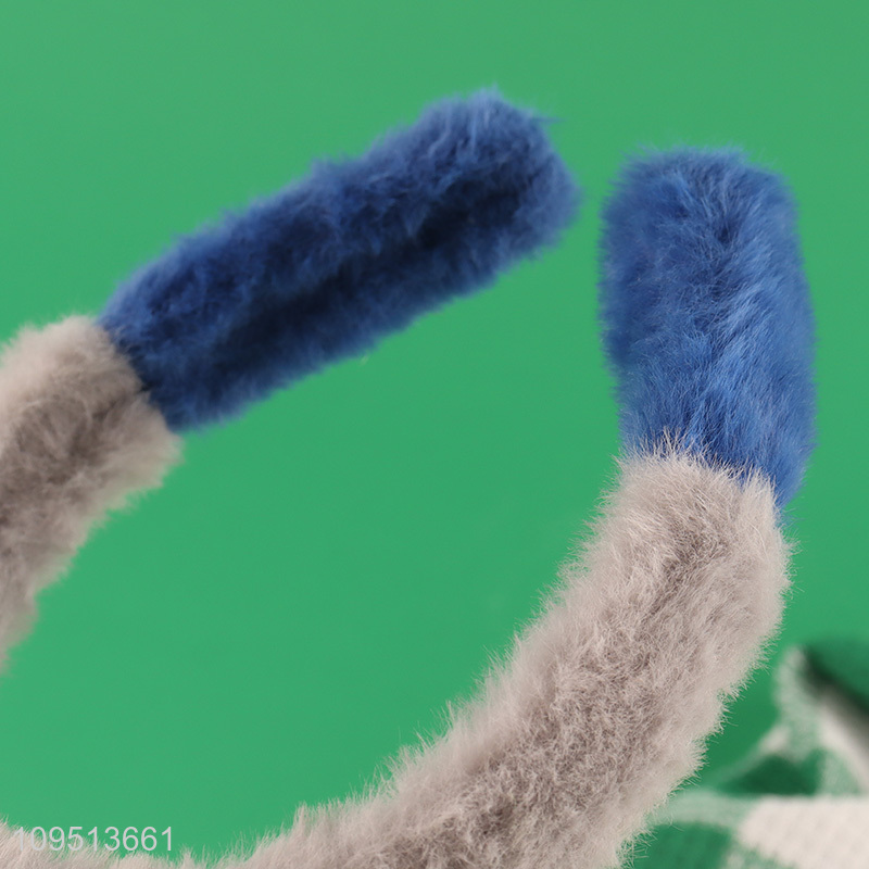 Factory supply rabbit hair hoop hair decoration