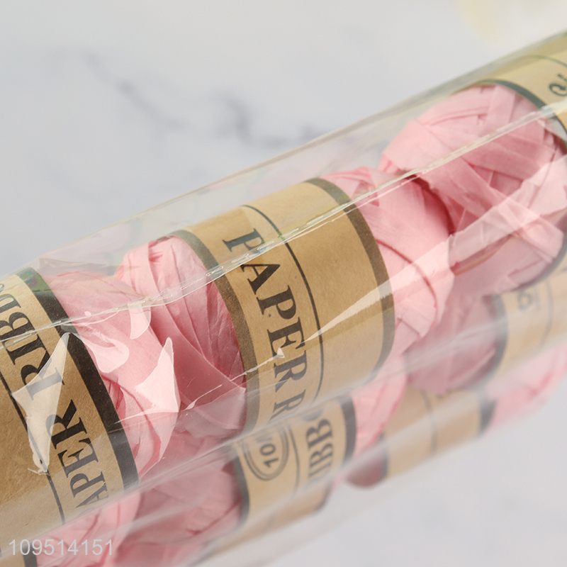 Low price pink gift wrapping ribbon packaging ribbon
