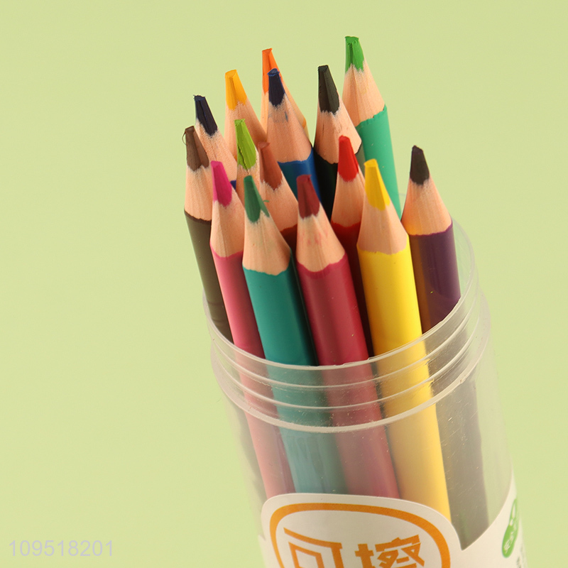 Online wholesale school erasable colored pencil set