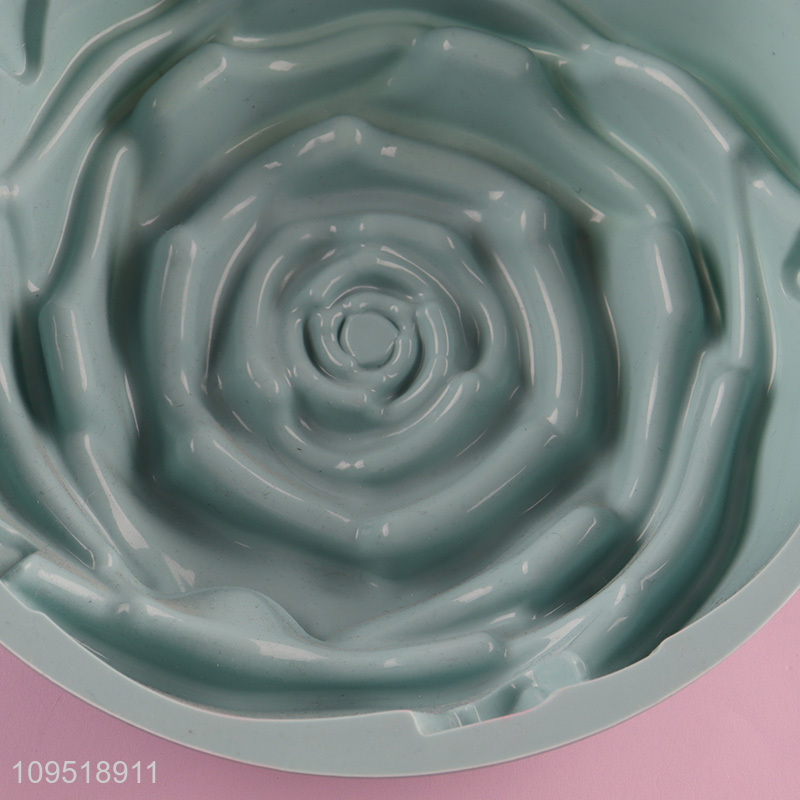 New product rose flower silicone cake mold