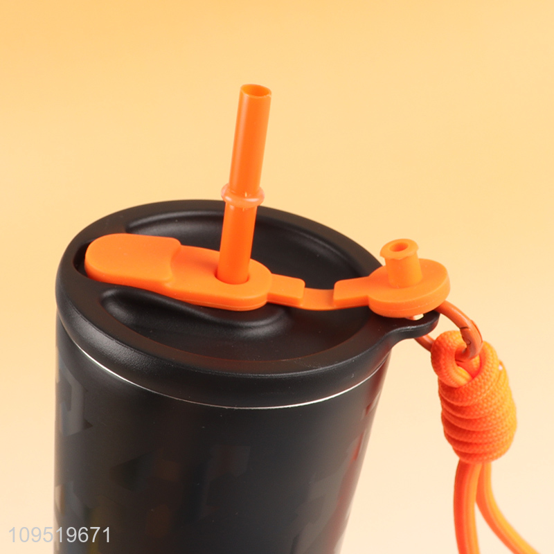 China products stainless steel water cup with straw