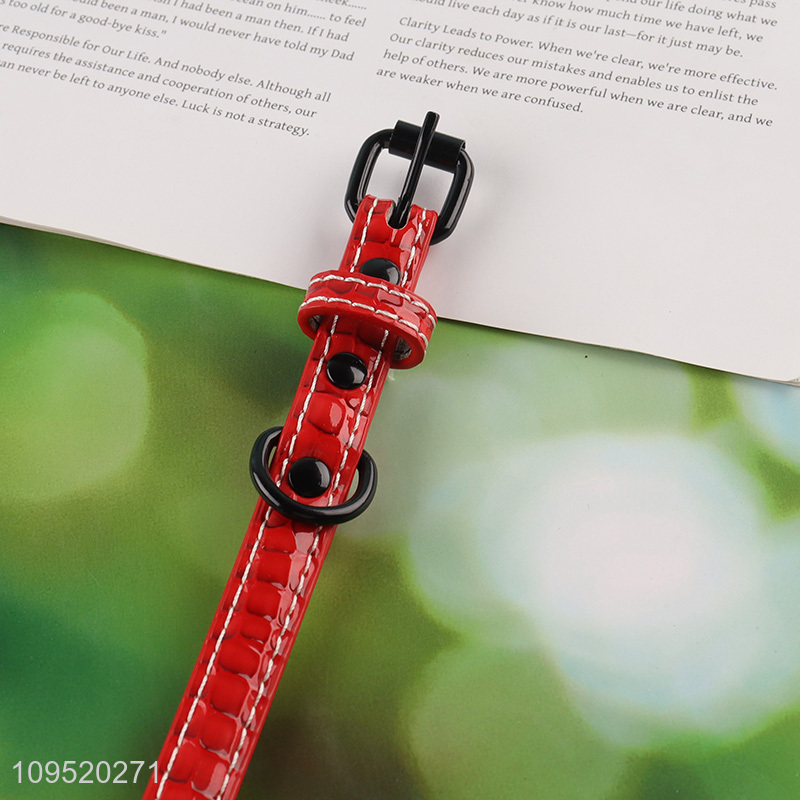 Best selling waterproof pu pet collar wholesale