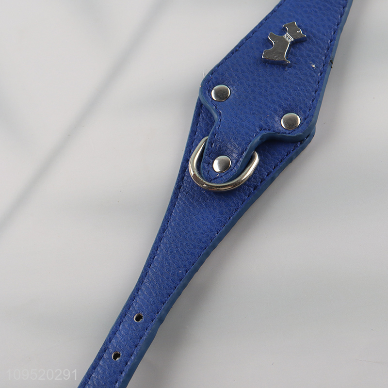 New style wear resistant soft pu pet neck collar