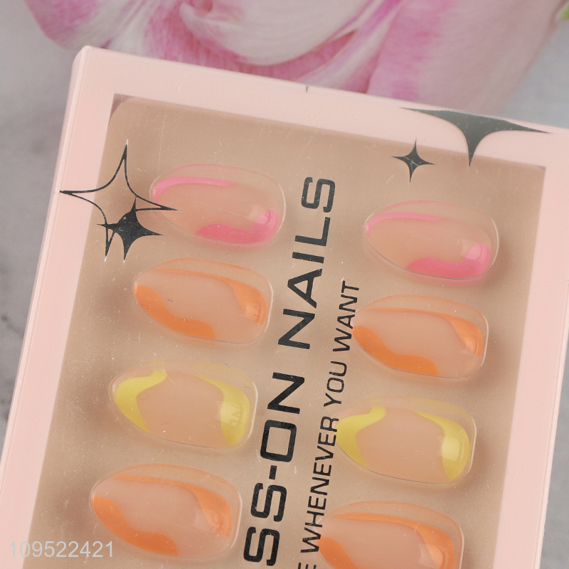 Low price 30 pieces press on false fingernails