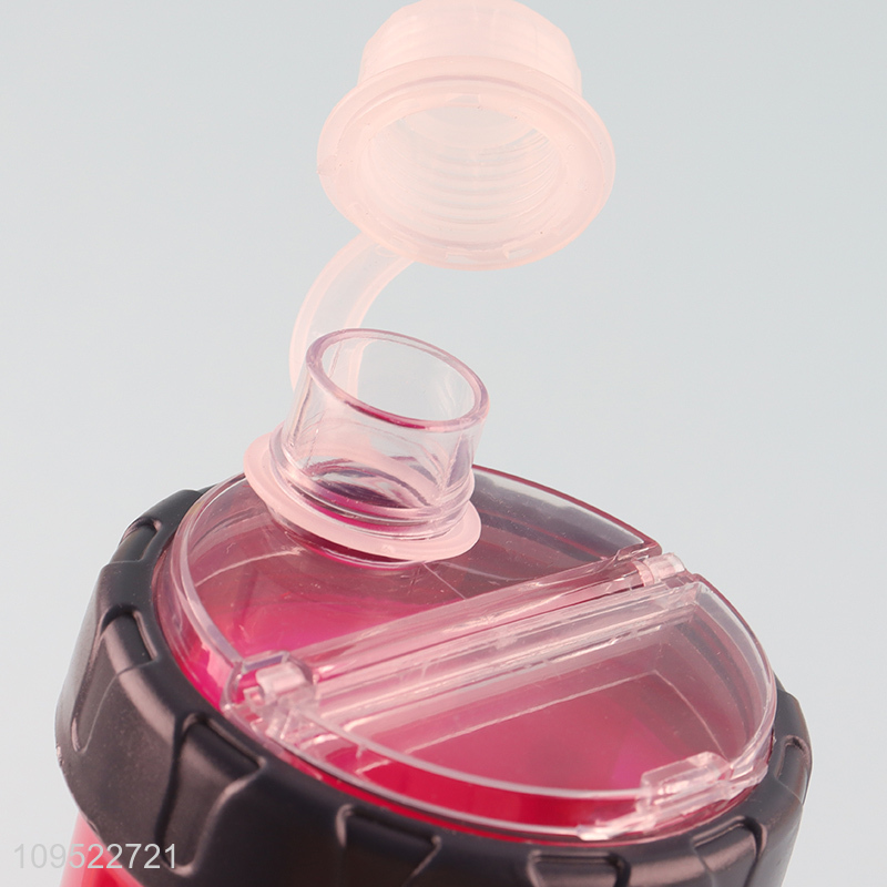 China products portable foldable dual-use water bottle with cup