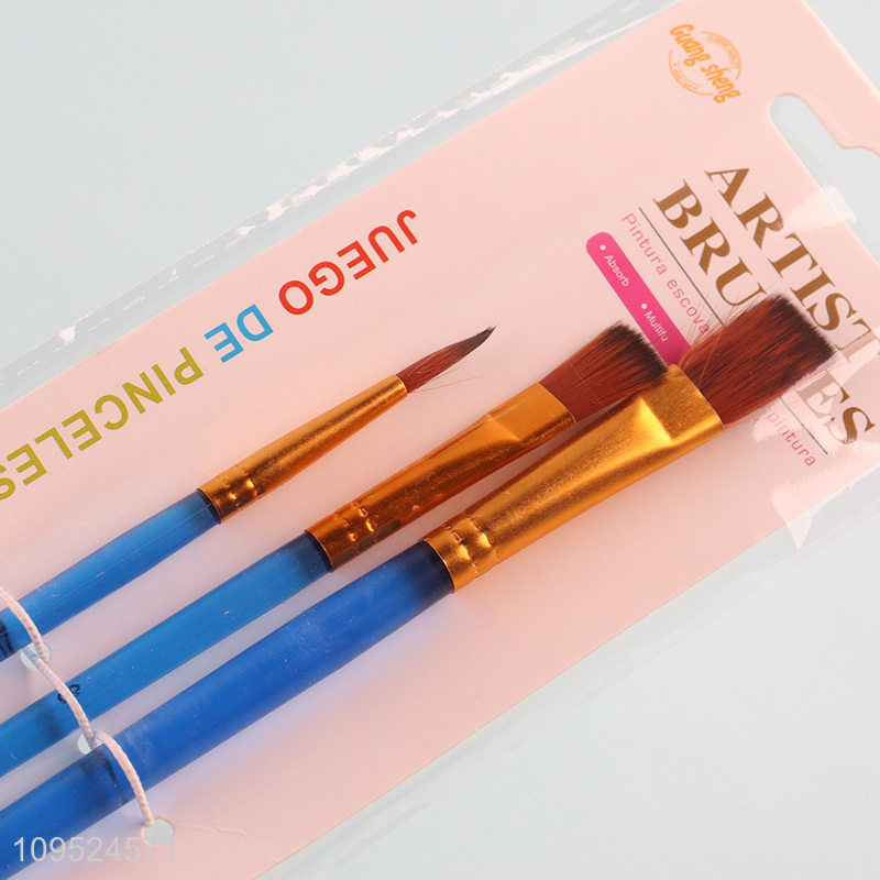 Low price 3pcs paint brush set
