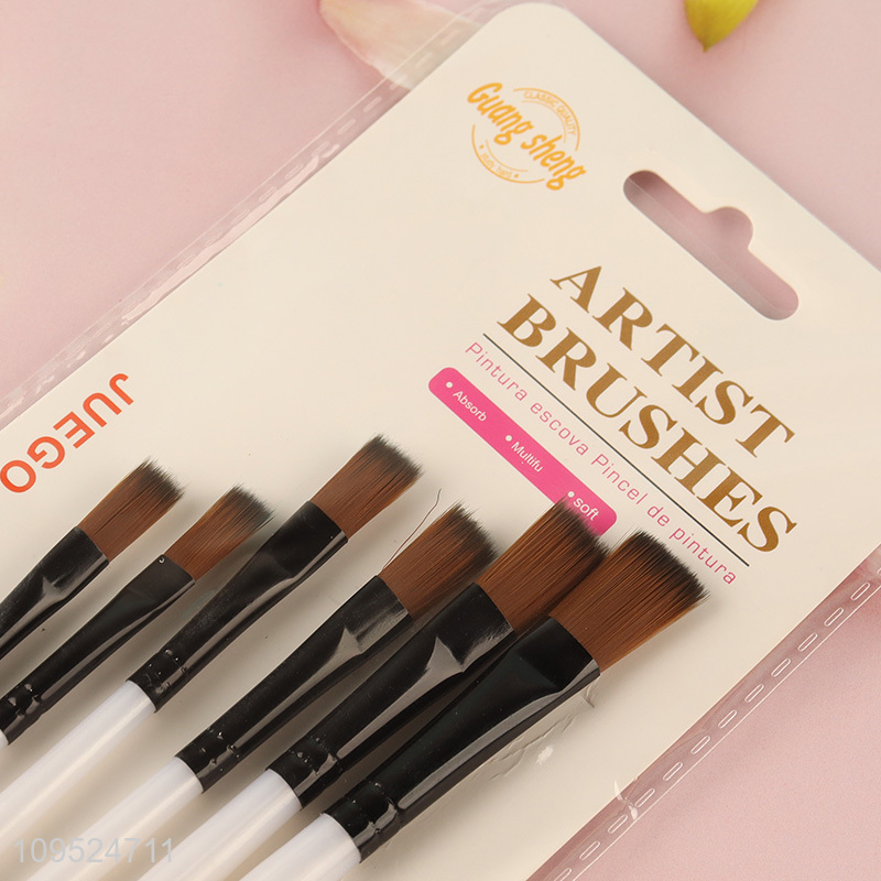 Good quality 6pcs art painting brush kit