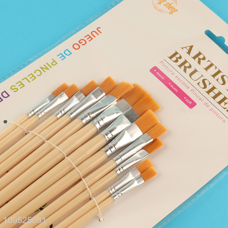 Good quality 12pcs professional drawing paint brush set