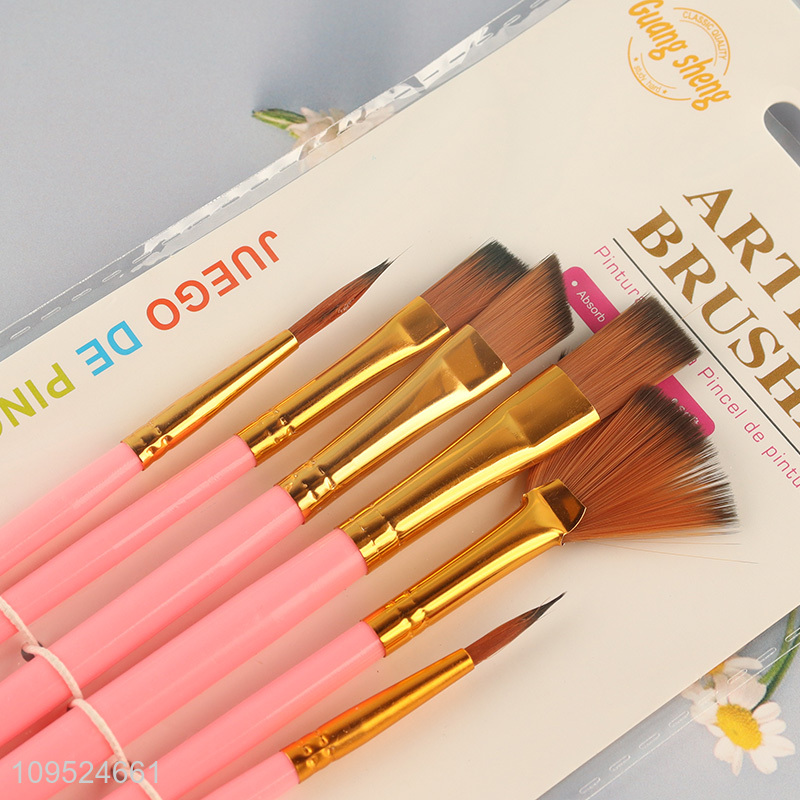 Wholesale 6pcs art painting brush kit