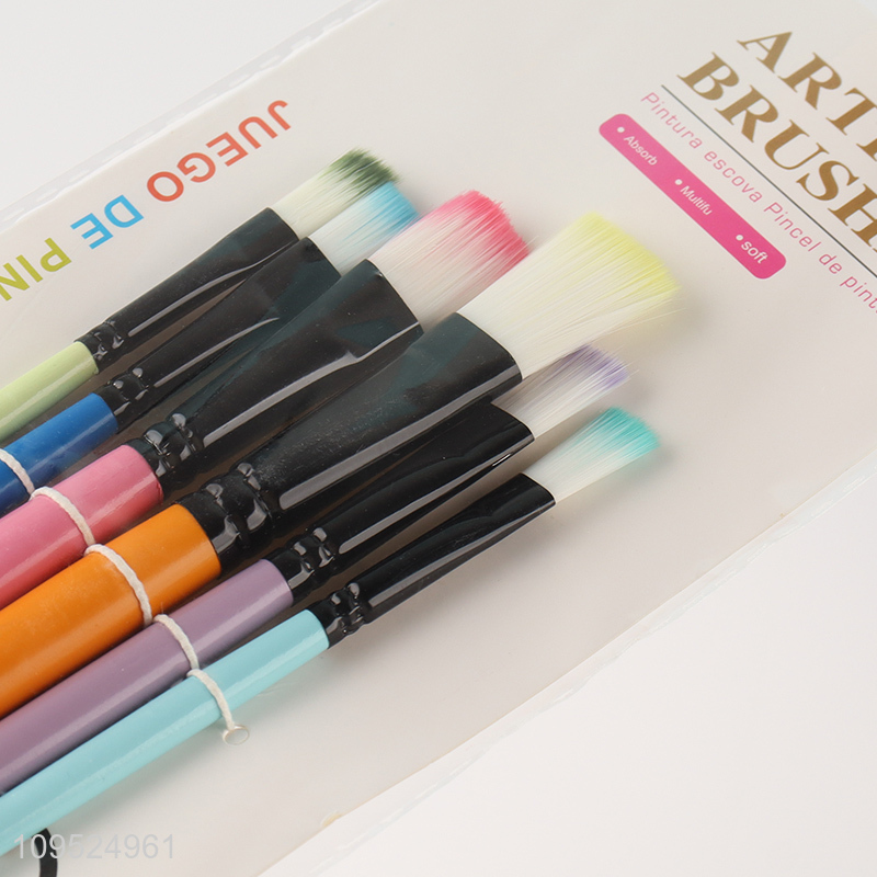 New arrival 6pcs art painting brush kit for sale