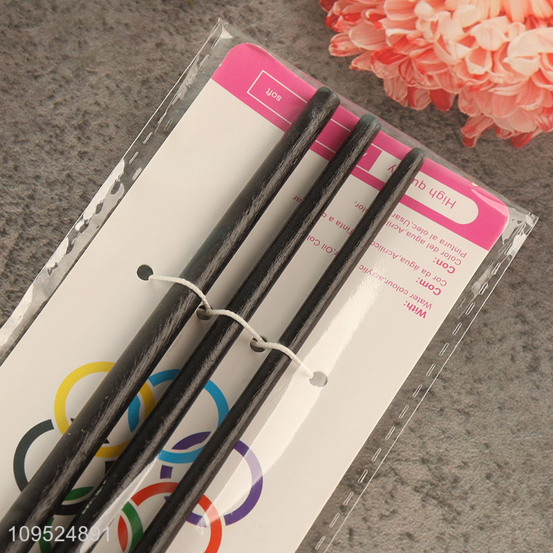 Hot sale 3pcs paint brush set art supplies