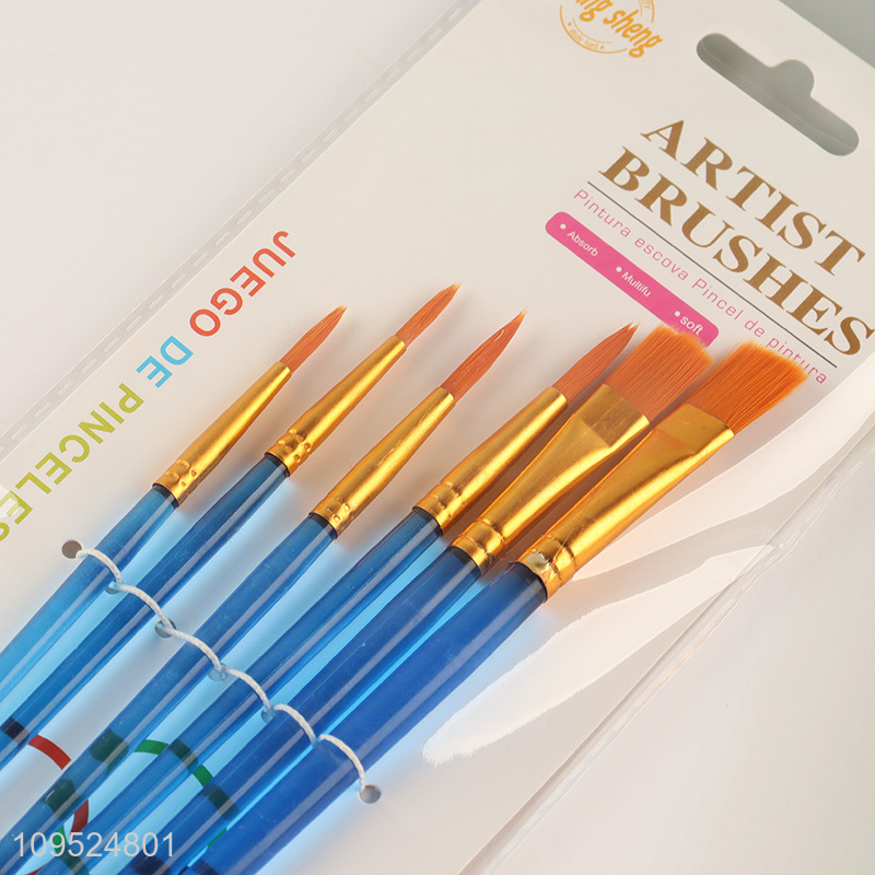 Popular products 6pcs art painting brush kit