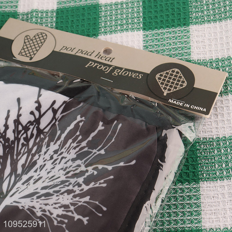 Low price 2pcs kitchen heat-resistant heat pad set