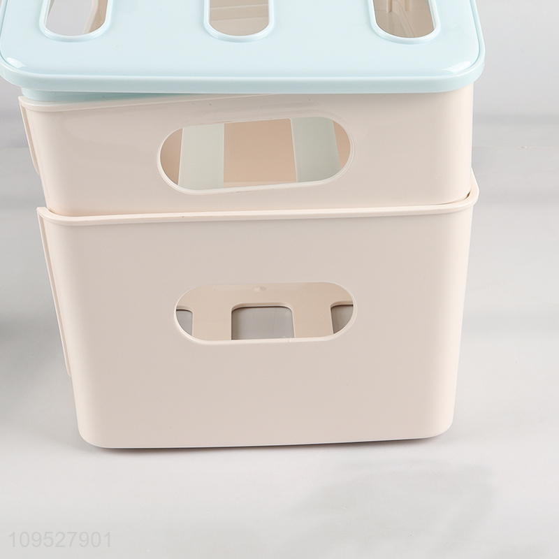 China wholesale double layer small house storage box with lid
