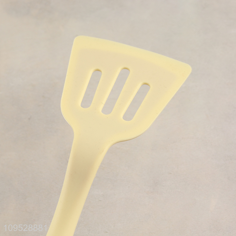 Hot sale wood handle silicone slotted spatula
