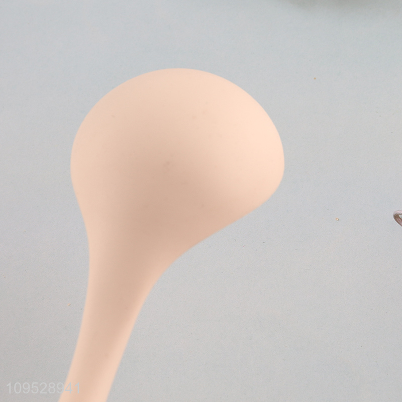 China wholesale silicone soup ladle with wooden handle