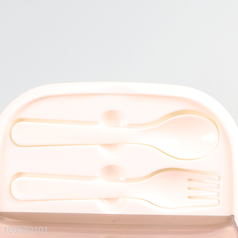 Top sale 1200ml lunch box with spoon and fork