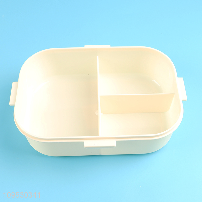 Low price 1400ml portable lunch box with spoon and fork