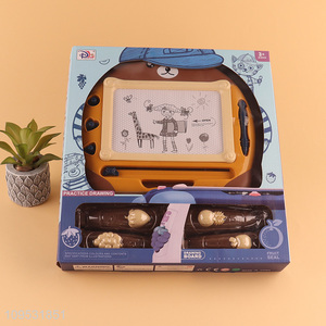Hot sale children cartoon magnetic drawing board table