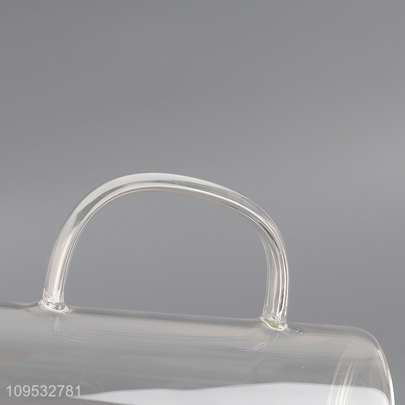 Hot products clear glass water cup drinking cup with handle