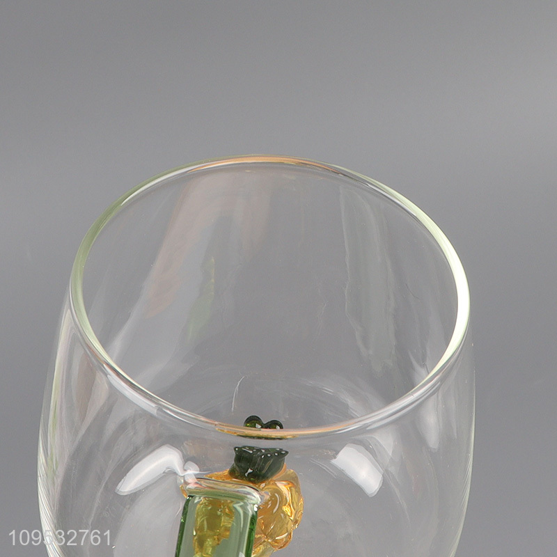 Factory supply creative glass water cup drinking cup for sale
