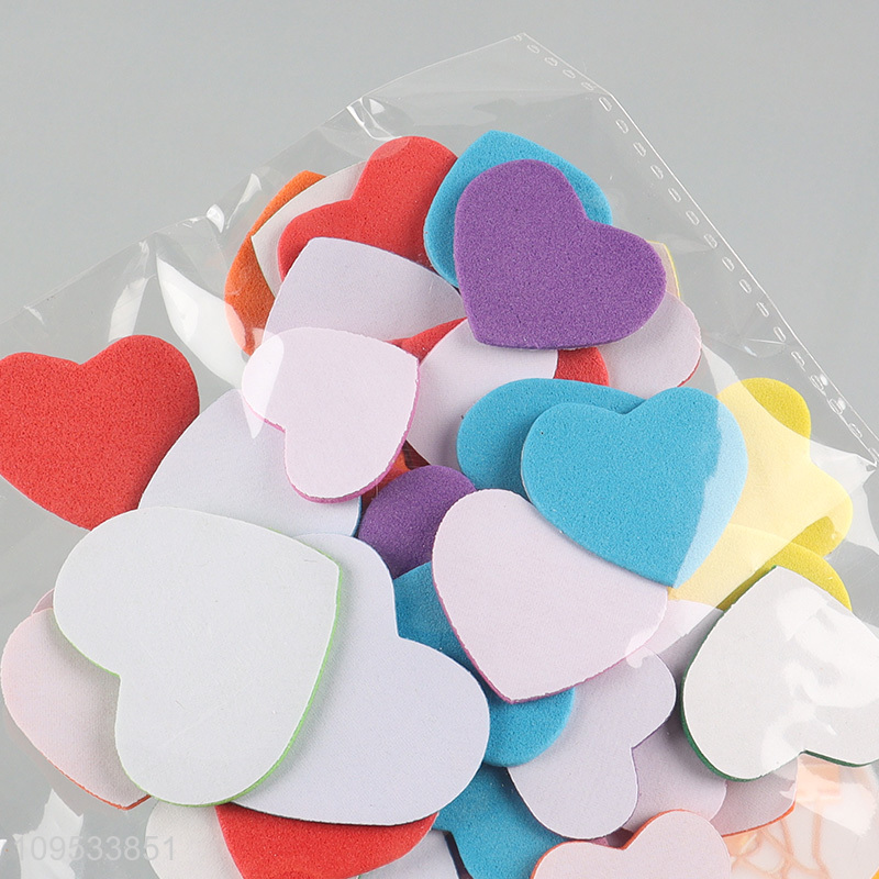 New arrival heart shape eva self-adhesive sticker