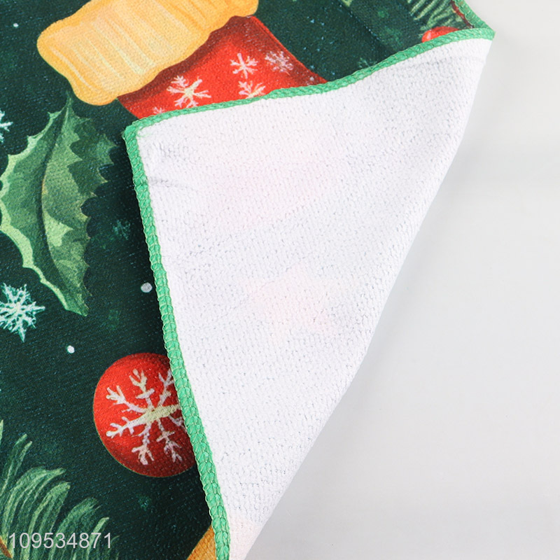 Latest products christmas series polyester towel for sale