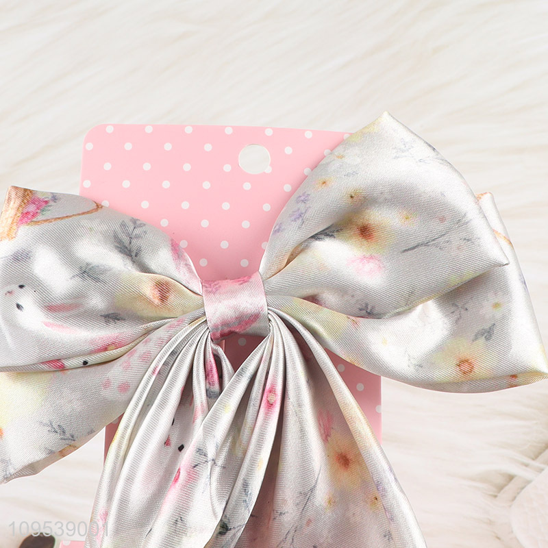 Good Quality Bow Streamer Hair Clip Easter Hair Decoration
