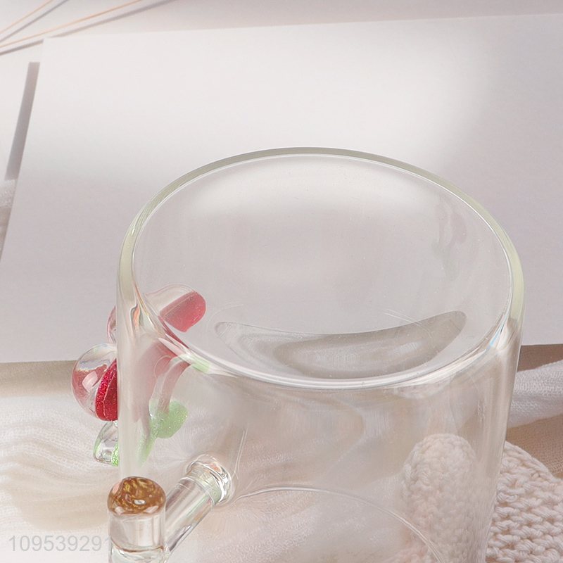 Top selling clear glass juice cup drinking cup