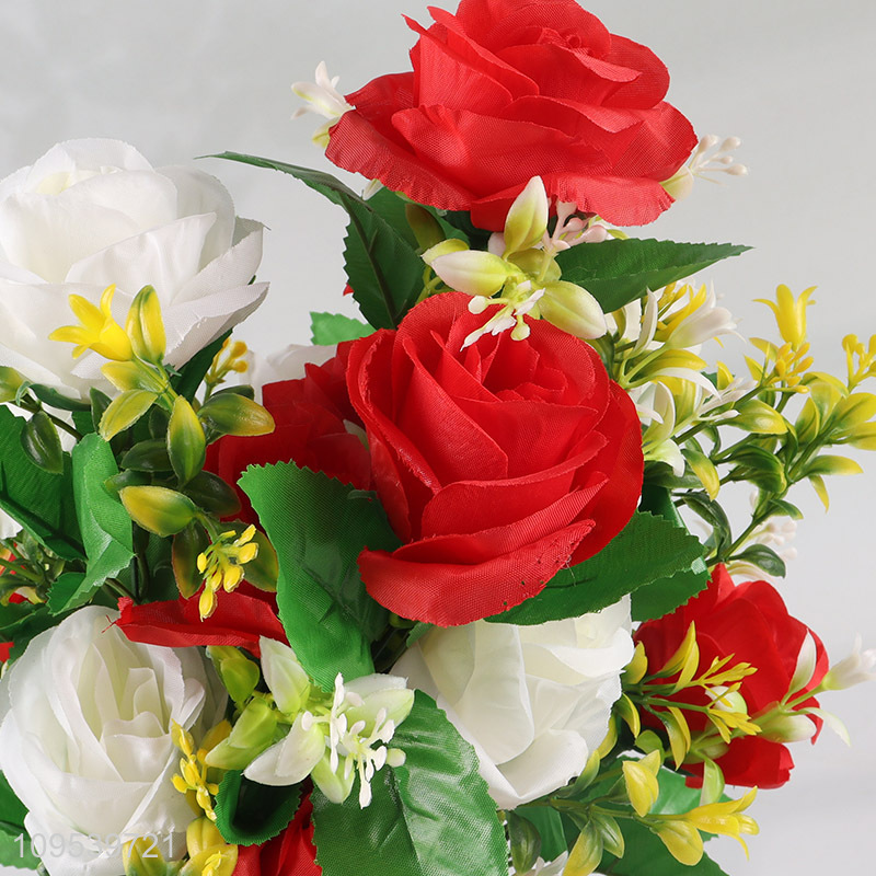 Custom 18 Heads Artificial Rose Flowers Simulation Flower