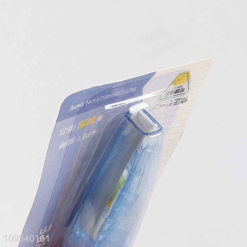 Good selling kids push type PET stationery correction tape