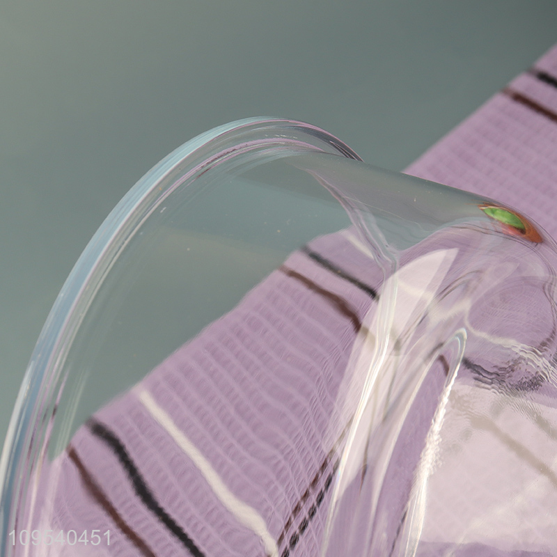 New arrival round glass preservation box with lid
