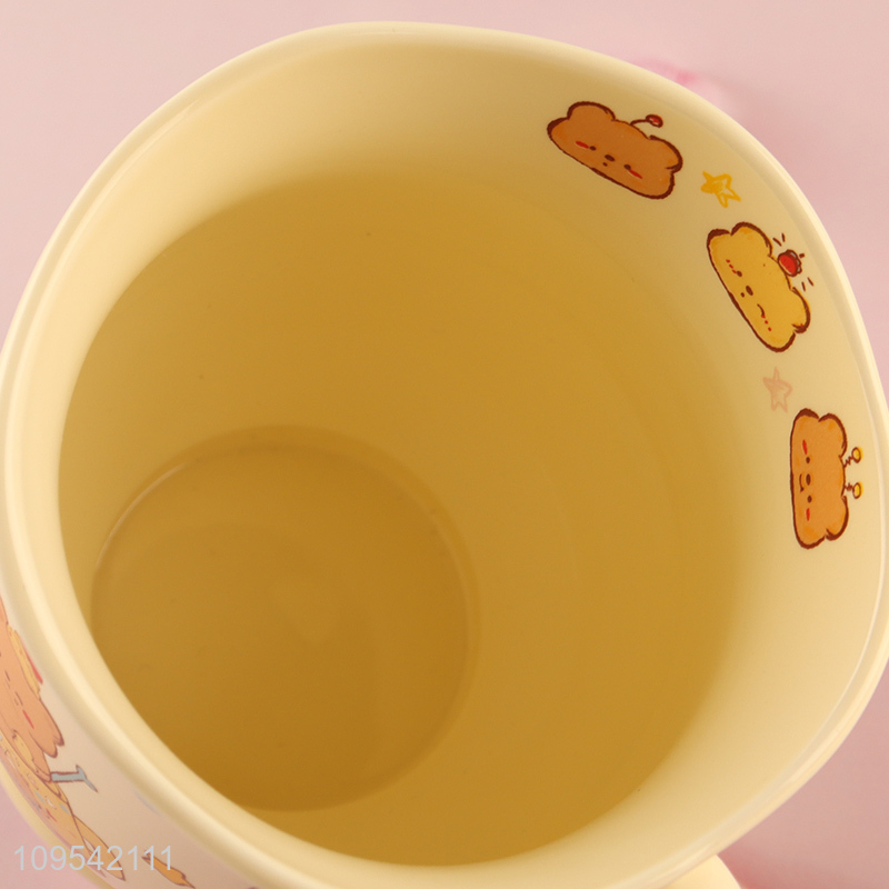 China supplier cute bear ceramic water cup for sale