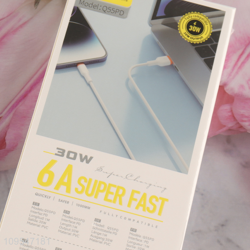 China wholesale 30W super fast charge data cable