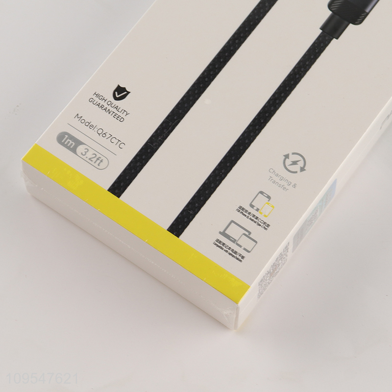 Good selling 240W aluminum alloy braided fast charging data cable